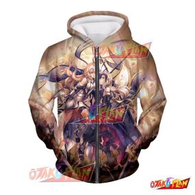 Fate Grand Order Jeanne d'Arc x Alter Anime Poster Zip Up Hoodie FGO236