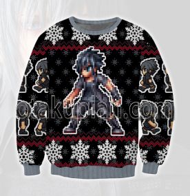 Final Fantasy Noctis 3D Printed Ugly Christmas Sweatshirt