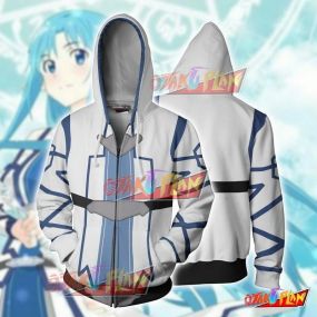 Sword Art Online Yuuki Asuna Cosplay (ALfheim Online Ver) Zip Up Hoodie Jacket