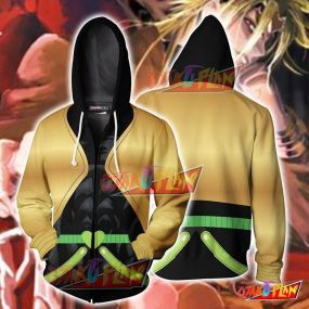 Anime Stardust Crusaders Dio Brando Hoodie Cosplay Jacket Zip Up