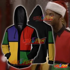 The Fresh Prince of Bel-Air Deck The Halls Will Smith Hoodie Cosplay Jacket Zip Up