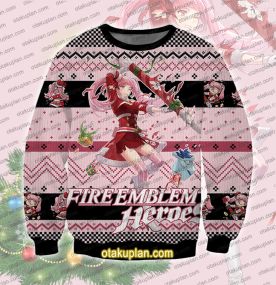 Anime Heroes Winter Hilda 3D Printed Ugly Christmas Sweatshirt