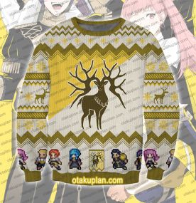 Anime Three Houses Golden Deer 3D Printed Ugly Christmas Sweatshirt