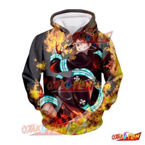 Fire Force Shinra Kusakabe the Fourth Pillar Action Hoodie FF207