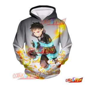 Fire Force Ignition Boy Shinra Kusakabe Action Hoodie FF213