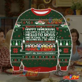 Friends Phoebe's Christmas New Year Winter Song 3D Print Ugly Christmas Sweatshirt