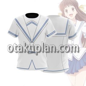 Fruits Basket Tohru Honda White Uniforms Cosplay T-shirt