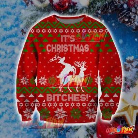 Funny Christmas New Year Winter Knitting Pattern 3D Print Ugly Christmas Sweatshirt