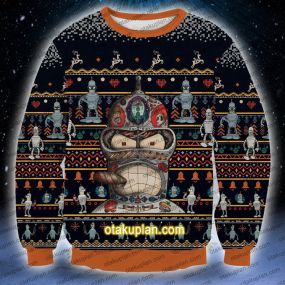 Futurama Bender 3D Print Christmas Sweatshirt