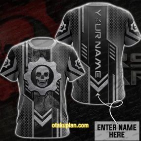 Gears Of War Custom Name T-shirt V2