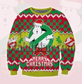 Ghostbusters 3D Printed Ugly Christmas Sweatshirt