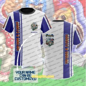 Ghosts N Goblins White And Purple Custom Name T-shirt