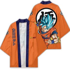Goku Blue Dragon Ball Kimono Custom Uniform Anime Clothes Cosplay Jacket