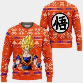 Goku Super Saiyan Christmas Sweater Dragon Ball Hoodie Shirt