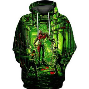 Green Monster Planet Hoodie / T-Shirt