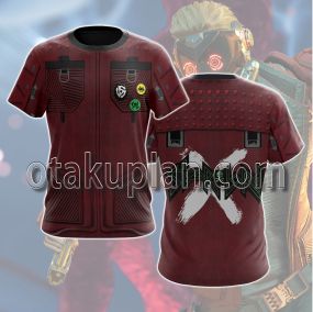Guardians Of The Galaxy Game Star Lord Cosplay T-shirt