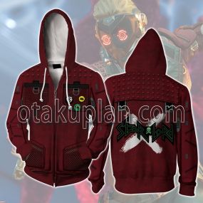 Guardians Of The Galaxy Game Star Lord Cosplay Zip Up Hoodie