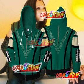 Guardians Of The Galaxy Mantis Girl Cosplay Zip Up Hoodie Jacket