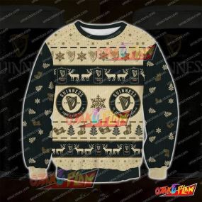 Guinness 3110 3D Print Ugly Christmas Sweatshirt