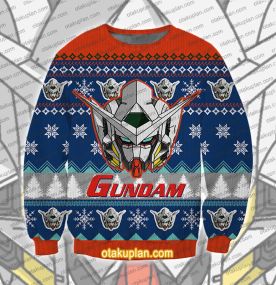 Gundam Helmet 3D Printed Ugly Christmas Sweatshirt