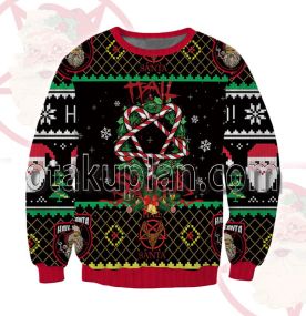 Hail Santa 3D Printed Ugly Christmas Sweatshirt