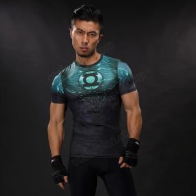 Hal Jordan Short Sleeve Compression Shirt For Men