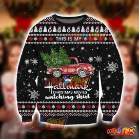 Hallmark Christmas New Year Winter Movies Knitting Pattern 3D Print Ugly Christmas Sweatshirt