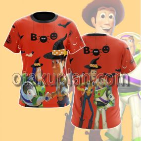 Halloween Toy Story Woody And Buzz Lightyear T-shirt