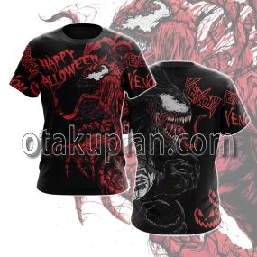 Halloween Venom Red and Black T-shirt