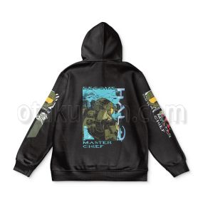 Halo Master Chief Pattern Graphic Style Streetwear Hoodie