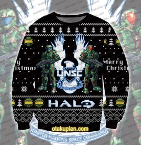 Halo UNSC 3D Printed Ugly Christmas Sweatshirt