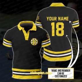 Happy Gilmore Custom Name And Number Black Polo Shirt