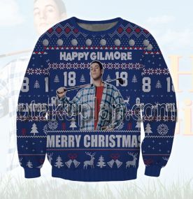 Happy Gilmore Green 3D Printed Ugly Christmas Sweatshirt