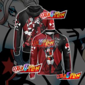 Harley Quinn - Old And New Style Unisex Zip Up Hoodie