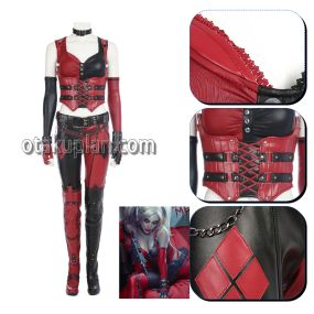 Harley Quinn Batman Arkham City Clown Dress Cosplay Costume