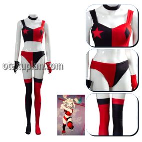 Harley Quinn Suicide Squad Clown Dress Full Set Cosplay Costume