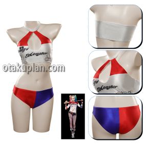 Harley Quinn Swimsuit Cosplay Costume