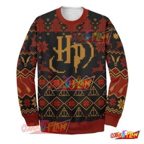 Harry Potter 3D Print Ugly Christmas Sweatshirt V4