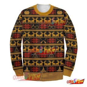 Harry Potter 3D Print Ugly Christmas Sweatshirt V6