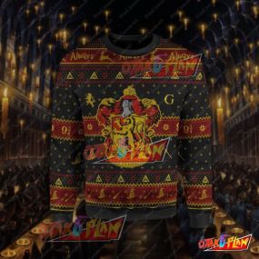 Harry Potter Gryffindor 3D Print Ugly Christmas Sweatshirt V2