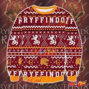 Harry Potter Gryffindor 3D Print Ugly Christmas Sweatshirt V3