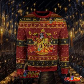 Harry Potter Gryffindor 3D Print Ugly Christmas Sweatshirt