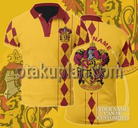 Harry Potter Gryffindor Custom Name Polo Shirt