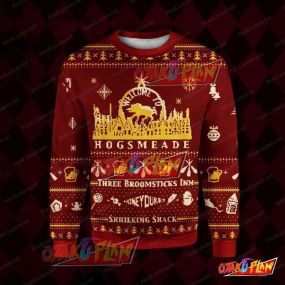 Harry Potter Hogsmeade 3D Print Ugly Christmas Sweatshirt