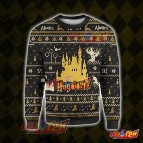 Harry Potter Hogwarts 3D Print Ugly Christmas Sweatshirt