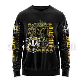 Harry Potter Hogwarts Hufflepuff Badger Emblem Streetwear Sweatshirt