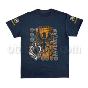 Harry Potter Hogwarts Ravenclaw Eagle Emblem Streetwear T-shirt