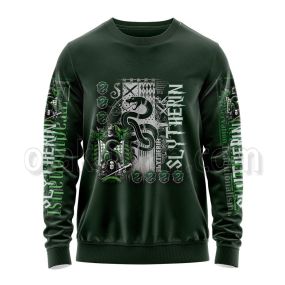 Harry Potter Hogwarts Slytherin Snake Emblem Streetwear Sweatshirt