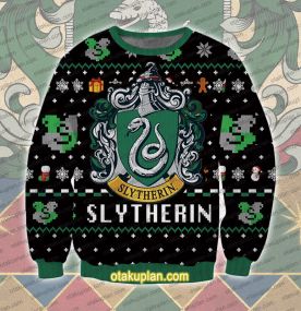 Harry Potter Slytherin House Ugly Christmas Sweatshirt