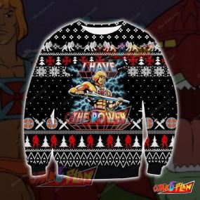 He-Man 3D Print Ugly Christmas Sweatshirt V3